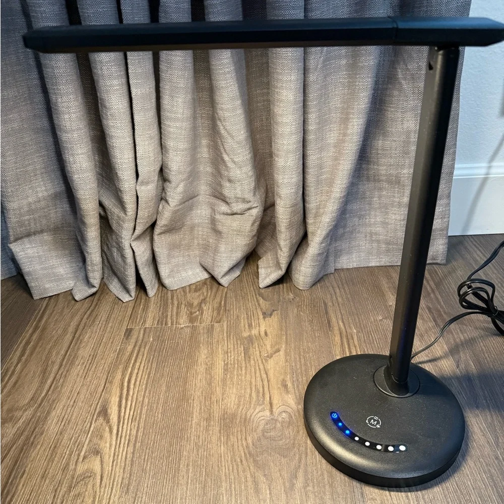 Sleek Adjustable Black LED Table Lamp